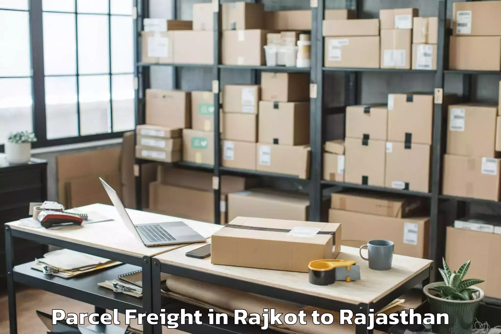 Quality Rajkot to Abu Road Parcel Freight